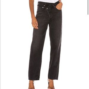 Agolde criss cross straight jeans